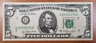 1977 Five Dollar Federal Reserve Note  5 Offset Printing Error High Grade  88217