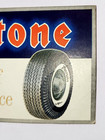 Vintage Old Advertising Cardboard Paper Ink Blotter Firestone Tyre Service 1950