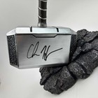 Autographed signed Chris Hemsworth Thor Mjolnir 17  Hammer Replica Bas Coa