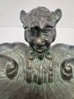 Antique 19th Century Cast Bronze Inkwell Devil Gargoyle Goblin Macabre Oddity