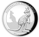 2016 Australian Kangaroo 1 Oz Dollar  1 Silver Proof High Relief Coin Australia