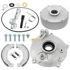 Rear Brake Drum Hub Plate Cover Shoes Kit For Honda Recon 250 Trx250te tm 97-23