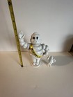 Michelin Man Bibendum Waving 9    Tall Cast Iron Bank Statue