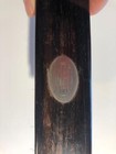 Inlaid Sterling  wgl  Monogram Walnut  Clothing Brush 1920 s  8  Long Horsehair
