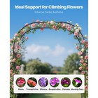 Uimoso Metal Garden Arbor 94 5x59x15 8  Trellis For Plants And Event Decoration