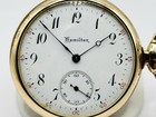 Hamilton Model 1 Grade 975 Size 16 Gold Filled Pocket Watch Running