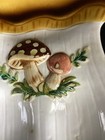 Sears   Roebuck Vintage Merry Mushroom Ceramic Double  Spoon Rest Made In Japan