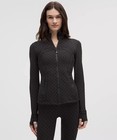 Same Day Ship Lululemon Define Jacket Nulu Flocked Polka Black 0 2 4 6 8 10 12