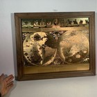 Vintage Gold Foil Blaeu Wall Map Of The World Nova Totivs Orbis Tabvla Framed