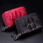 Double Zipper Rfid Card Holder Leather Wallet Small Coin Purse For Women Us Fast