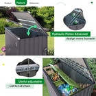 Outdoor Trash Can Storage 46 Cu ft Garbage Bike Storage Shed Horizontal Storage