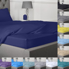 400tc 100 egyptiancotton Us Twin Size Bedding Item Fitted Sheet pillow All Color