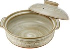 Japanese Donabe For 4-5 People Mishima Flower Pot Clay Pot S-4657