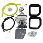New Carburetor Kit For Ryobi Ry25axb 25cc Gas Jet Fan Blower W gasket Fuel Line