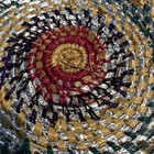 Kenyan Basket Tray Vintage Hand Woven Coiled Scisel Tribal  Wall Table Art  12   