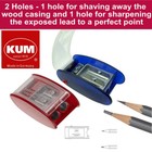 Kum 2 Hole Automatic Brake Long Point Precision Pencil Sharpener   Spare Blades