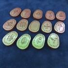 Witch Runes Set Of 14 Handmade Pearlescent Brown Divination Celtic Wiccan Pagan