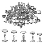 Metal Double Cap Rivets 6 7 8 9 10 12mm Stud Rapid Rivets Leather Craft Repair