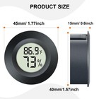 Jedew 2 Pack Hygrometer Thermometer Digital 1 Count  pack Of 2   Black