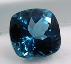 10 10 Ct   Natural Blue Montana Sapphire Cushion Cut Certified Loose Gemstone