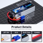 2x Zeee 4s Lipo Battery 60c 3700mah Ec5 14 8v For Rc Heli Airplane Uav Drone Car