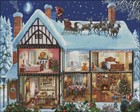 Christmas House - Diy Chart Counted Cross Stitch Patterns Needlework Dmc Color 