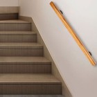 2 3 3 3 4ft Wood Handrail For Steps Stair Rail Non-slip Wall Hand Railing Us