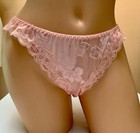 Vintage Victoria s Secret Bikini Panty Gold Crown Label 1981-82 Pink L 7 Nwt