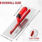 Goldblatt 14 x4  Drywall Trowel Stainless Finishing Masonry Trowel Beveled Blade