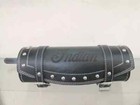 For Front Fork Leather Engraved Tool Bag For Indian Chief With Studs Black Color