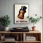 Champagne De Venoge Epernay Top Hat Cork Vintage Poster Print 24x36