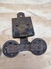 Antique Barn Door Rollers Double Wheel Hangers Pair Original Trolley Hardware