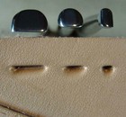 Smooth Steep Angle Beveler Stamp Set - Barry King Leather Stamping Tools