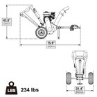 Mechmaxx Honda Gas Engine Powered 4   Wood Chipper Shredder With Towbar Gs650