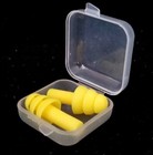 Box Of 100 Silicone Earplugs In Cases