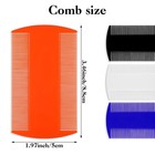 4 Pcs Lice Comb Double Sided Fine Tooth Dandruff Removal Thick Hair