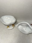 Mint Condition  Vintage Westmoreland Milk Glass Rooster Dish - Standing Rooster