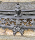 Rare 1850 s James L Jackson Cast Iron Fireplace Fender Surround