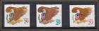 Scott  2595-97 Eagle   Shield 29c  sa Imperf Singles - Set Of 3  1992 Mint Nh