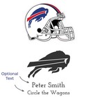 Buffalo Bills - Engraved Football Whiskey Decanter And 4 Glasses In Woodbox