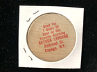 Wooden Nickel   Good For Token   Cayuga  New York