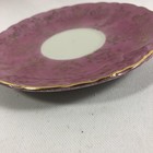 Lucerne Switzerland Souvenir Demitasse Porcelain Cup   Saucer Pink Luster Gilt