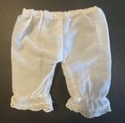 Antique White Cotton Pantaloons For Antique French Or German Doll