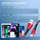Iphone Charger 2 Pack 6 Ft Apple Mfi Certified Lightning Cable Nylon Braided