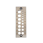 Portable Steel Dowel Plate 16 Holes Hardware Pins Wood Dowel Rod Maker Dowel