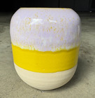 Studio Arhoj Ceramic Pen Holder Cup Vase Denmark Honey Yellow 4 25 X 3 5 