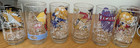 Vintage 1977 Mcdonald s Action Series Glasses  Complete Set Of 6 