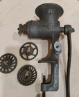Vintage Universal No  3 Manual Cast Iron Meat Food Grinder W  4 Dies Works Great