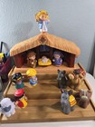 Fisher Price Little People Nativity  Toddlers Set Lights Music 12 Figures Video 