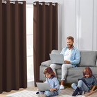 Blackout Curtains For Bedroom 52 X 96 Inch Long 2 Panels Set Chocolate Brown Roo